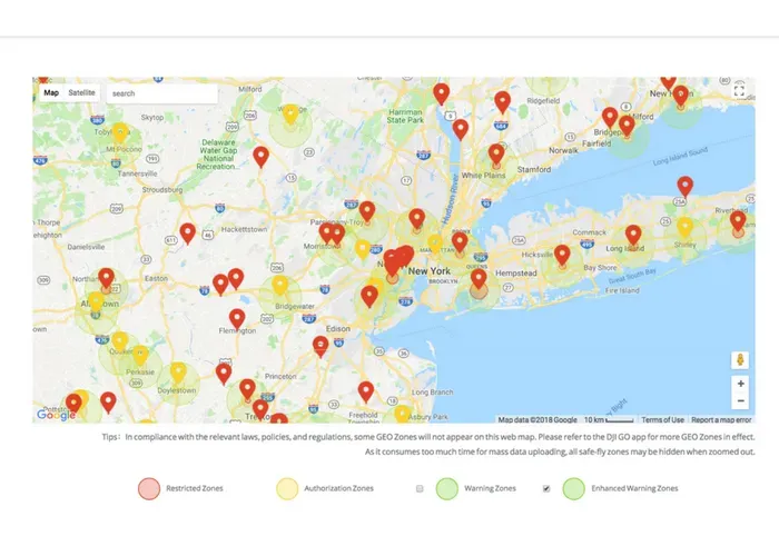 DJI mavic air - fly map